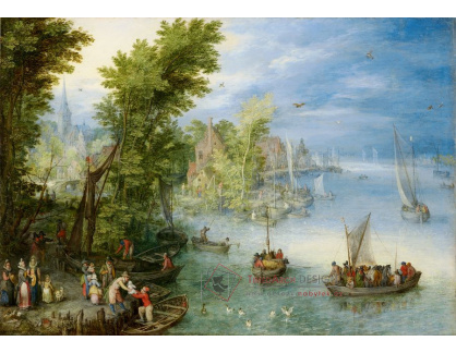 D-7318 Jan Brueghel - Říční krajina