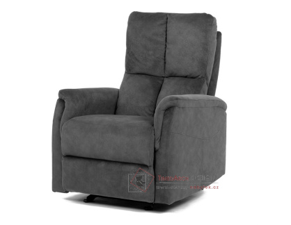 TV-S8449 GREY2, relaxační křeslo, látka šedá