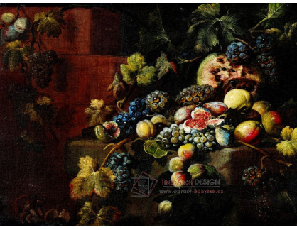 DDSO-1429 Marco Antonio Rizzi - Zátiší s melouny, broskvemi, fíky a hrozny