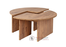 MOIRA, konferenční stolek pr. 90cm, borovice Atlantic