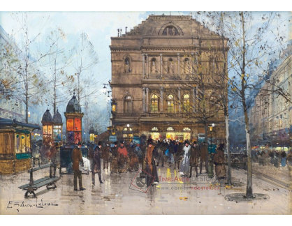 A-655 Eugene Galien-Laloue - Boulevard Saint Martin v Paříži