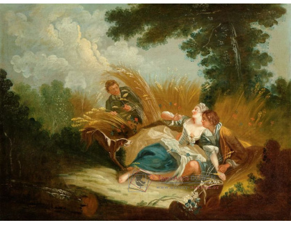 D-6515 Francois Boucher - Překvapení milenci