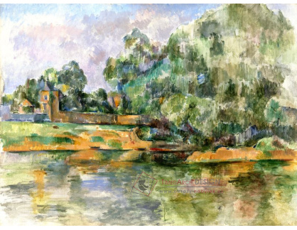 D-8197 Paul Cézanne - Břehy řeky Seiny v Medanu