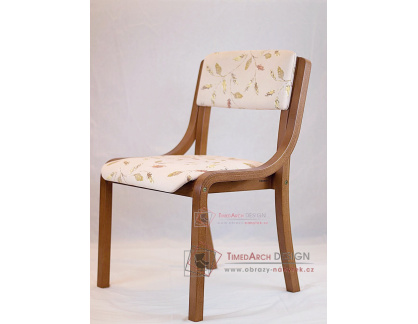 Jídelní židle Z138 FILIPA, merano / látka listy béžové