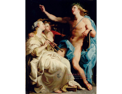 VSO 1208 Pompeo Batoni - Apollo a dvě múzy