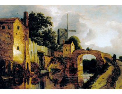 SO XIV-214 Jacob Isaacksz van Ruisdael - Most přes kanál