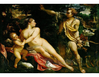 SO XIV-426 Annibale Carracci - Venuše, Adonis a Amor