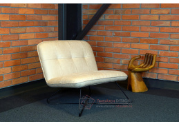 ELEGANT, čalouněné křeslo, černá / látka Watusi 26 béžová