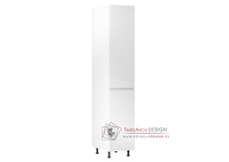 AURORA, potravinová skříň D40SP - pravá, bílá / bílý lesk