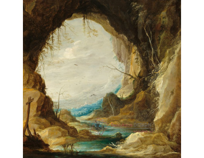 A-1586 David Teniers - Pohled z jeskyně
