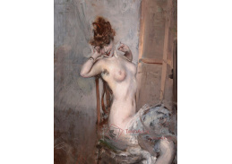 A-4568 Giovanni Boldini - Sedící ženský akt