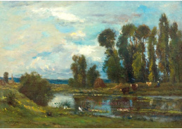 A-7436 Charles-Francois Daubigny - Farmář na okraji rybníka