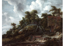SO V-496 Jacob van Ruisdael - Zalesněný svah s výhledem na hrad Bentheim