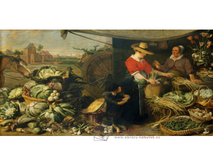 A-1202 Frans Snyders - Stánek se zeleninou