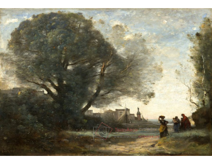D-7350 Jean-Baptiste-Camille Corot - Suvenýr z Terraciny