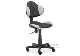 Q-G2, kancelářská židle, látka mesh černá / šedá