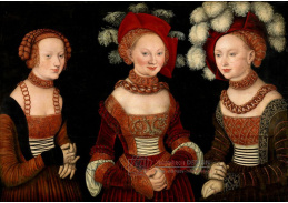 VlCR-70 Lucas Cranach - Portrét vévodkyní Sybille, Emille a Sidonie Saské