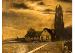 Jakub Schikaneder - Severní krajina v noci
