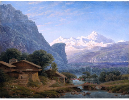 DDSO-1422 Karl Friedrich Schinkel - Výhled na Mont Blanc