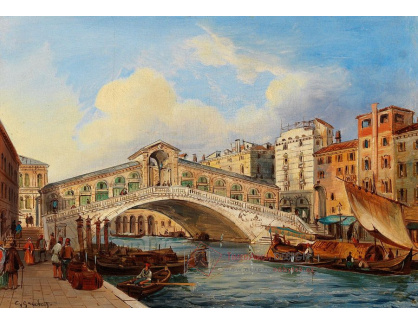 DDSO-1547 Carlo Grubacs - Most Rialto na Grand Canal v Benátkách