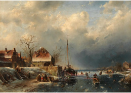DDSO-1643 Charles Leickert - Motiv ze zamrzlého kanálu