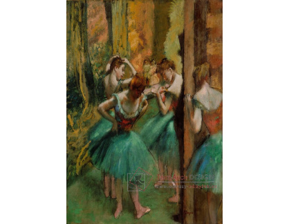 KO V-414 Edgar Degas - Růžové a zelené tanečnice