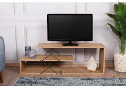 Zigzag stylový TV stolek, dub