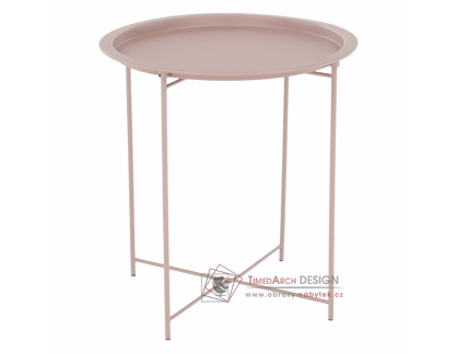 RENDER, příruční stolek s odnímatelým tácem, nude růžová