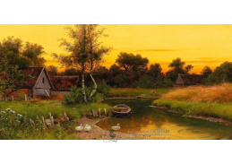 A-1290 Walter Moras - Idylická večerní scéna