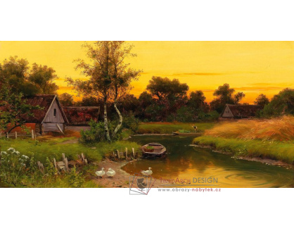 A-1290 Walter Moras - Idylická večerní scéna
