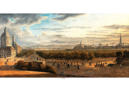 A-2567 Carl Ludwig Hoffmeister - Pohled na Vídeň z terasy Palais Schwarzenberg