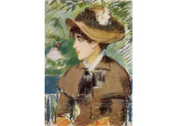 VEM 63 Édouard Manet - Mladá žena na lavičce