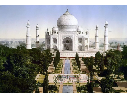 Fotochrom VF 297 Taj Mahal, Agra, Indie