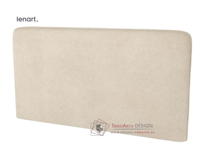 Polstrovaný záhlavník k posteli 140 cm barva béžová boucle