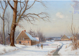 A-3953 Anders Andersen-Lundby - Zimní den na venkově