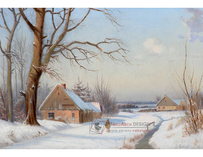 A-3953 Anders Andersen-Lundby - Zimní den na venkově