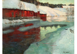 A-5102 Frits Thaulow - Zamrzající řeka