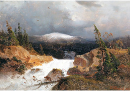 SO XIII-40 Andreas Achenbach - Norská krajina s horským potokem