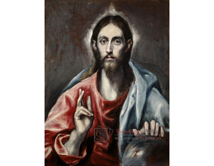 XV-480 El Greco - Žehnající Kristus