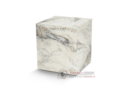 KUP, odkládací stolek, bílá mramor
