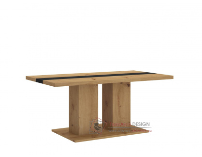 BORIS, konferenční stolek 110x60cm, dub artisan / černá