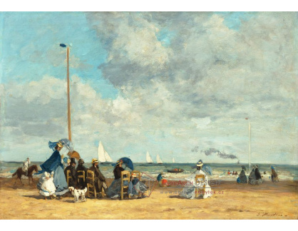 A-2068 Eugene Louis Boudin - Pláž v Trouville