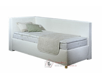 SONO, čalouněná postel rohová 90x200cm, výběr provedení
