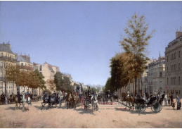 A-8318 Edmond-Georges Grandjean - Pohled na Champs-Elysees z Place de l Etoile v Paříži