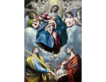 D-7816 El Greco - Madonna a dítě se svatou Martinou a svatou Agnes