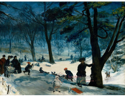 D-8229 William Glackens - Central Park v zimě