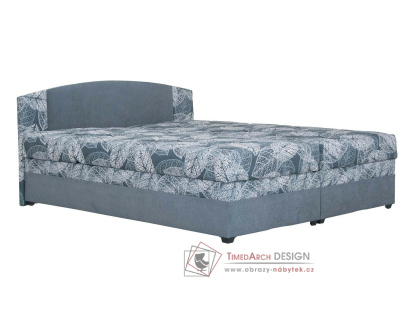 KAPPA, čalouněná postel 180x200cm, pevně načalouněné matrace