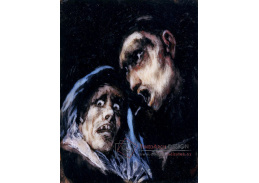 SO XII-483 Francisco de Goya - Mnich mluvící se starou ženou