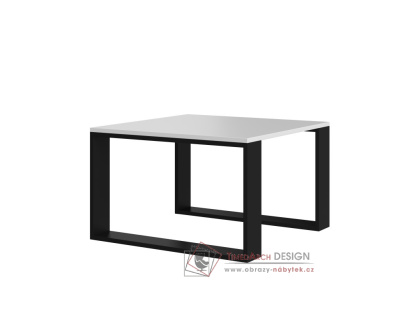 SAVA MINI, konferenční stolek 67x67cm, černá / bílá