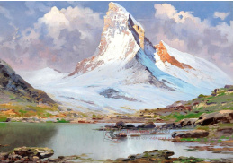 A-878 Toni Haller - Pohled na Matterhorn